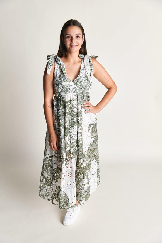 Leichtes Sommerkleid mediternanes Design - Lidamoh Fashion